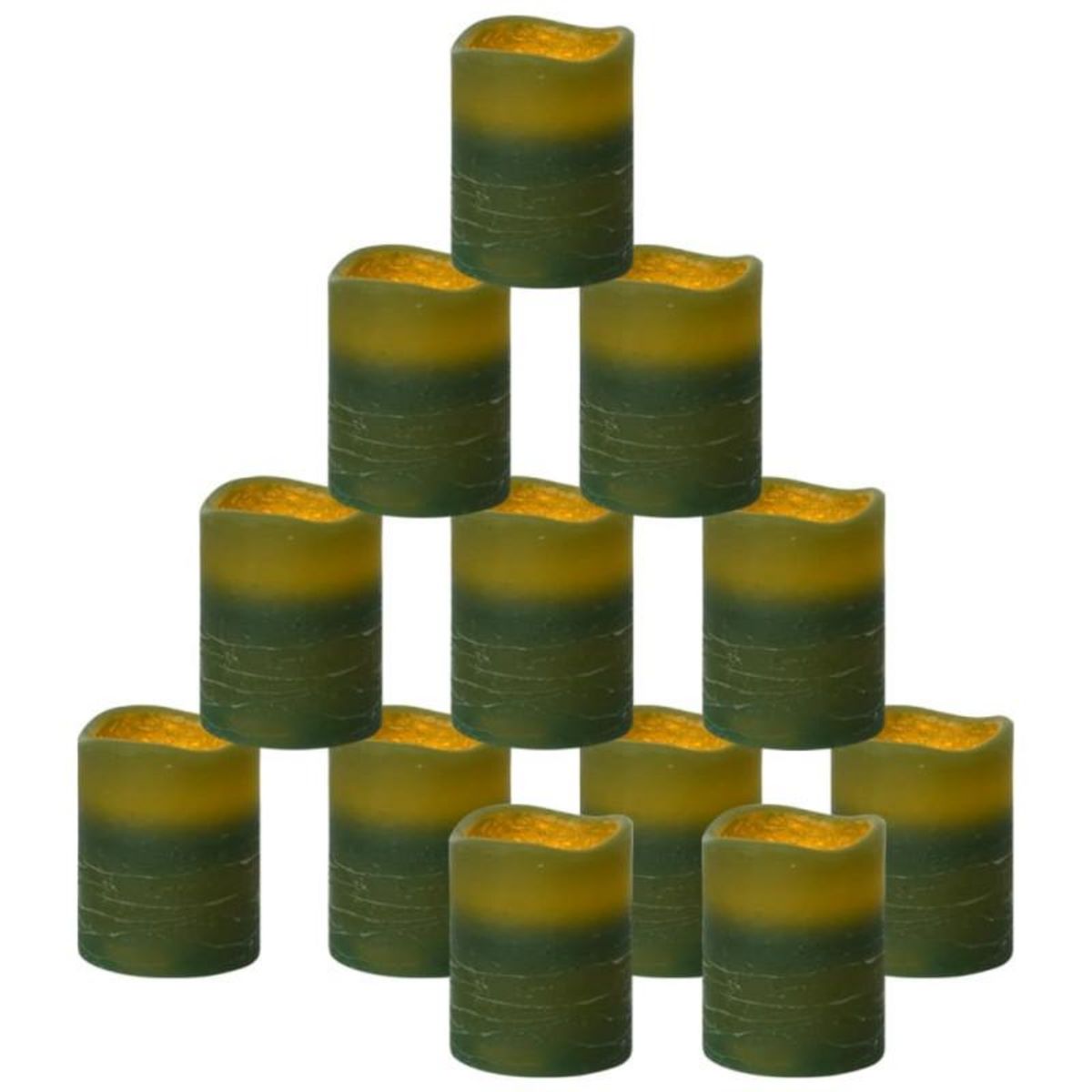 VIDAXL Bougies à LED sans flamme 24 pcs avec télécommande Blanc chaud