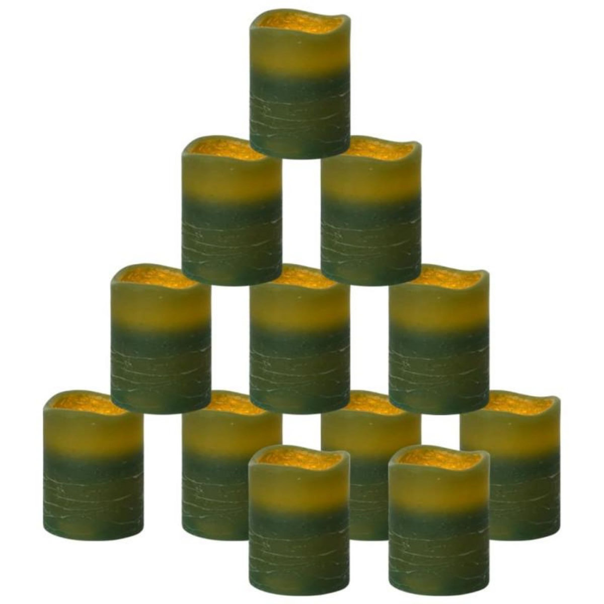 VIDAXL Bougies à LED sans flamme 24 pcs avec télécommande Blanc chaud