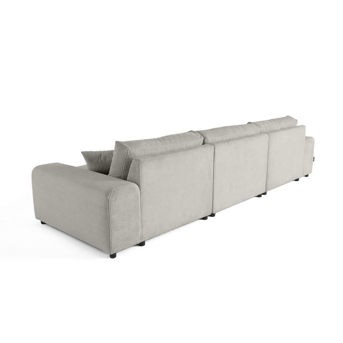 LISA DESIGN Garance - canapé panoramique en u - 7 places - en velours côtelé