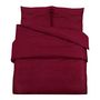 Voir la diapositive 2 : VIDAXL Ensemble de housse de couette Bordeaux 200x220 cm Microfibre