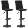 Voir la diapositive 2 : VIDAXL Tabourets de bar lot de 2 noir velours