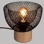 ATMOSPHERA Lampe à Poser Design  Ewan  20cm Noir