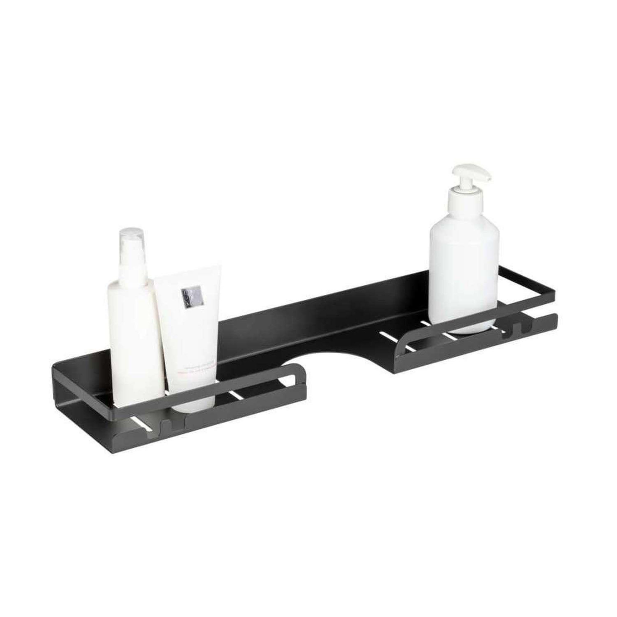 Voir la diapositive 4 : Wenko Étagère barre de douche - l. 45 cm - noir