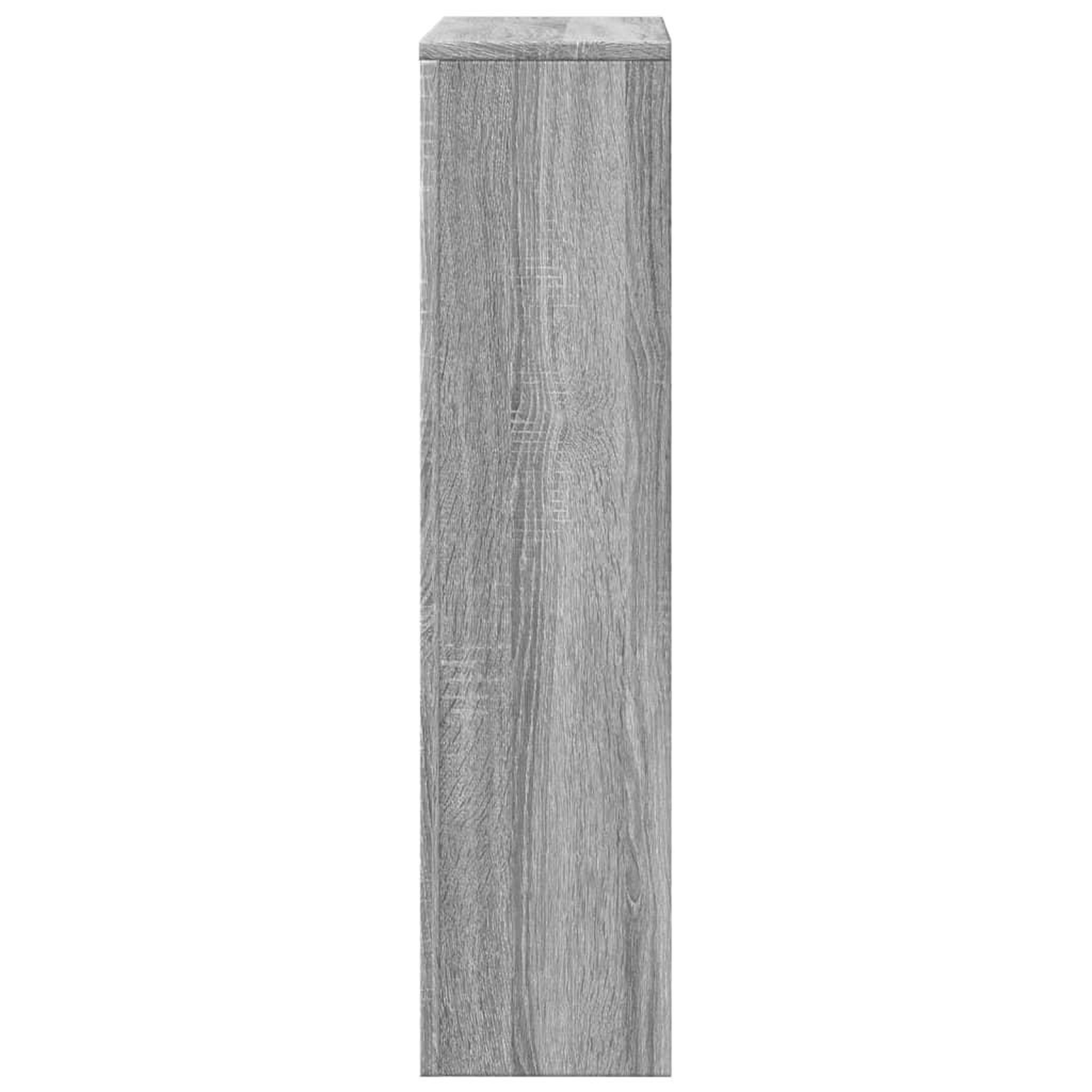 Voir la diapositive 4 : VIDAXL Cache-radiateur sonoma gris 104x20x82 cm bois d'ingenierie