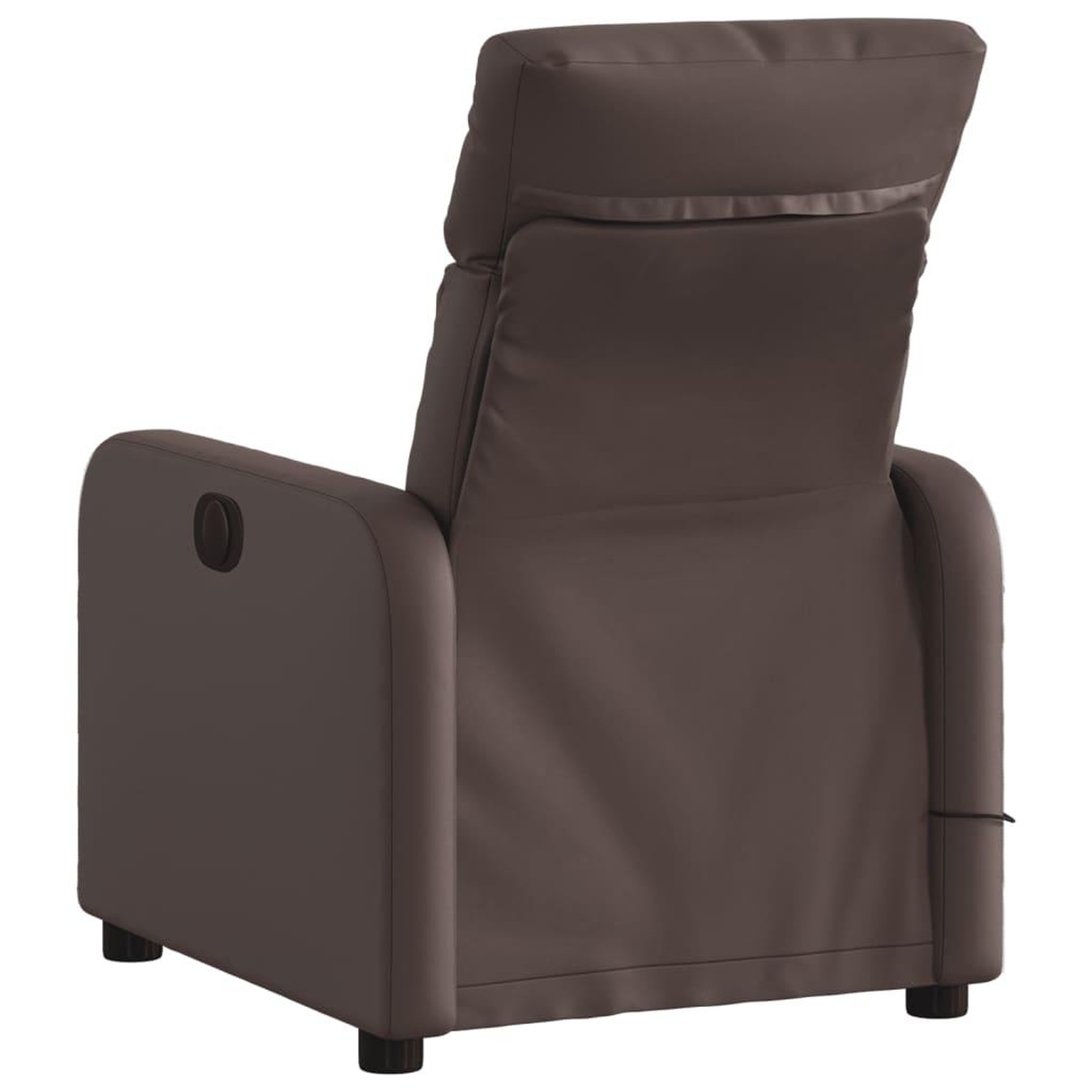 Voir la diapositive 4 : VIDAXL Fauteuil de massage inclinable Marron Similicuir