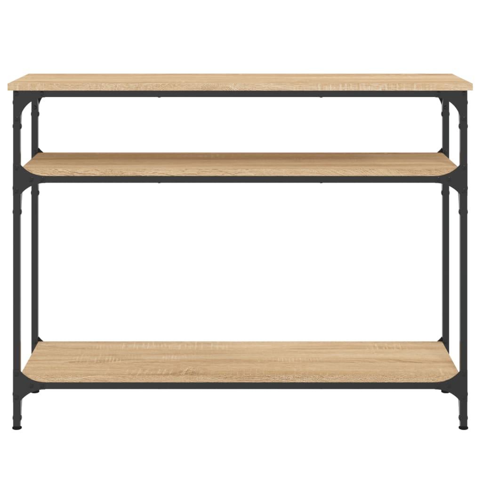 Voir la diapositive 4 : VIDAXL Table console chene sonoma 100x29x75 cm bois d'ingenierie