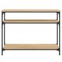 Voir la diapositive 4 : VIDAXL Table console chene sonoma 100x29x75 cm bois d'ingenierie
