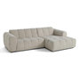 Voir la diapositive 4 : LISA DESIGN Ray - canapé d'angle droit - 4 places - en tissu texturé