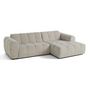 Voir la diapositive 4 : LISA DESIGN Ray - canapé d'angle droit - 4 places - en tissu texturé