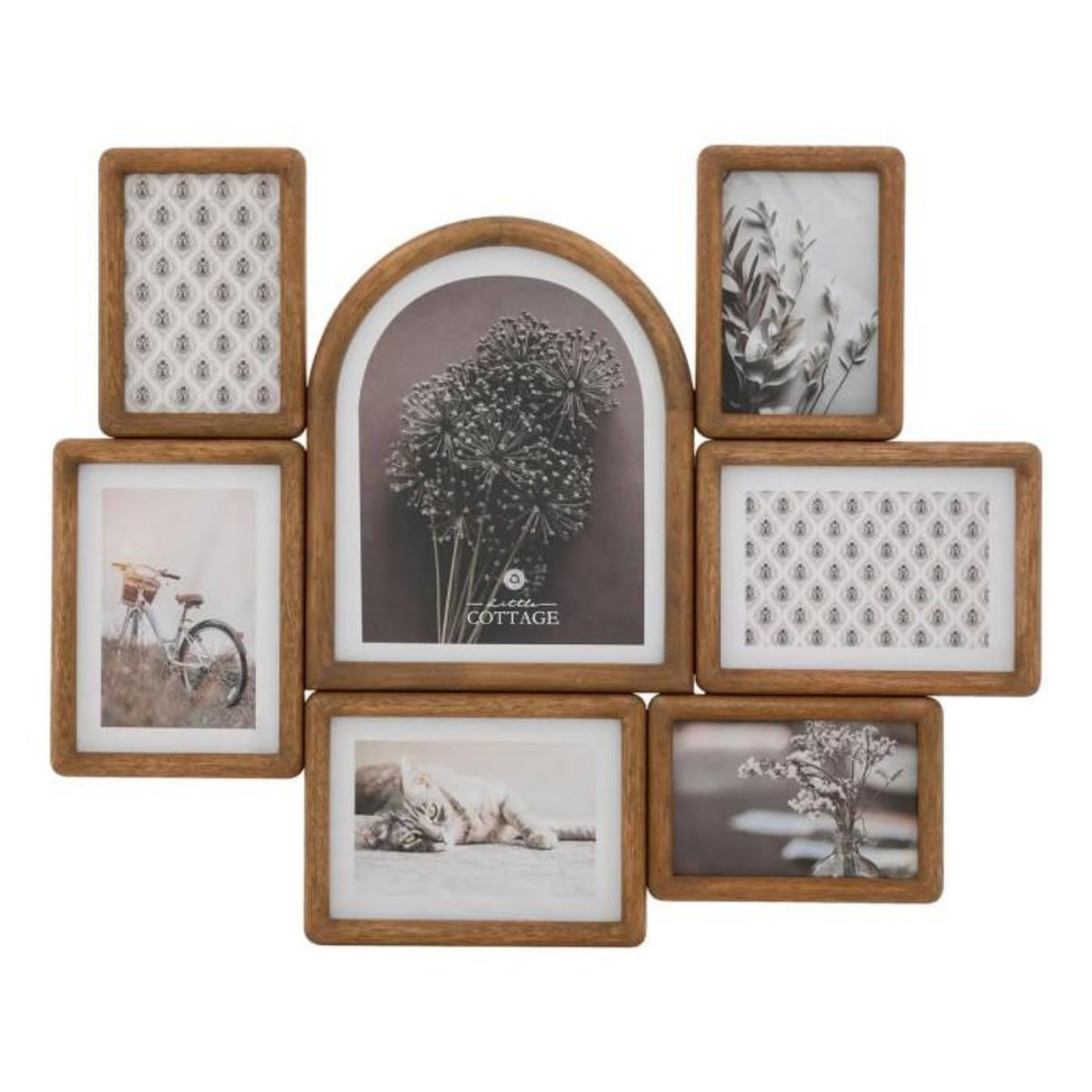 ATMOSPHERA Pêle-Mêle en Bois 7 Photos  Felisa  57cm Marron