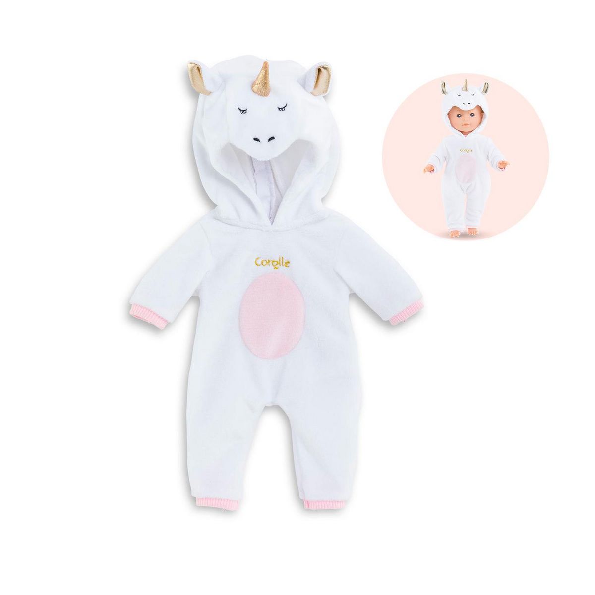 Corolle Combinaison Pyjama Licorne pour poupée ma Corolle