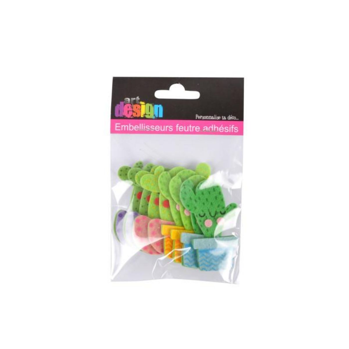 Paris Prix Lot de 8 Stickers Feutrine  Animaux Marins  15cm Vert