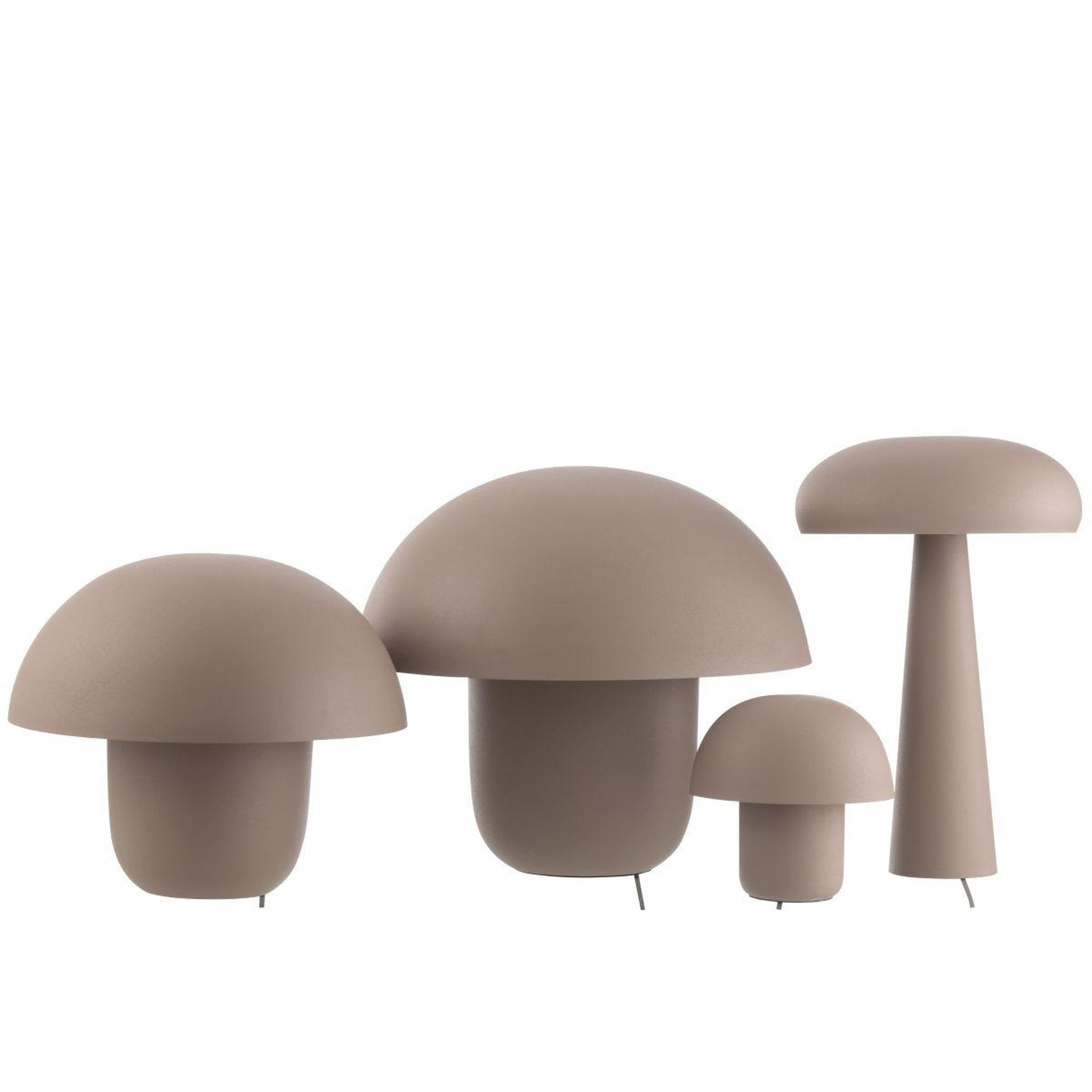 Voir la diapositive 4 : J-LINE Lampe à poser en métal  merle  35cm taupe
