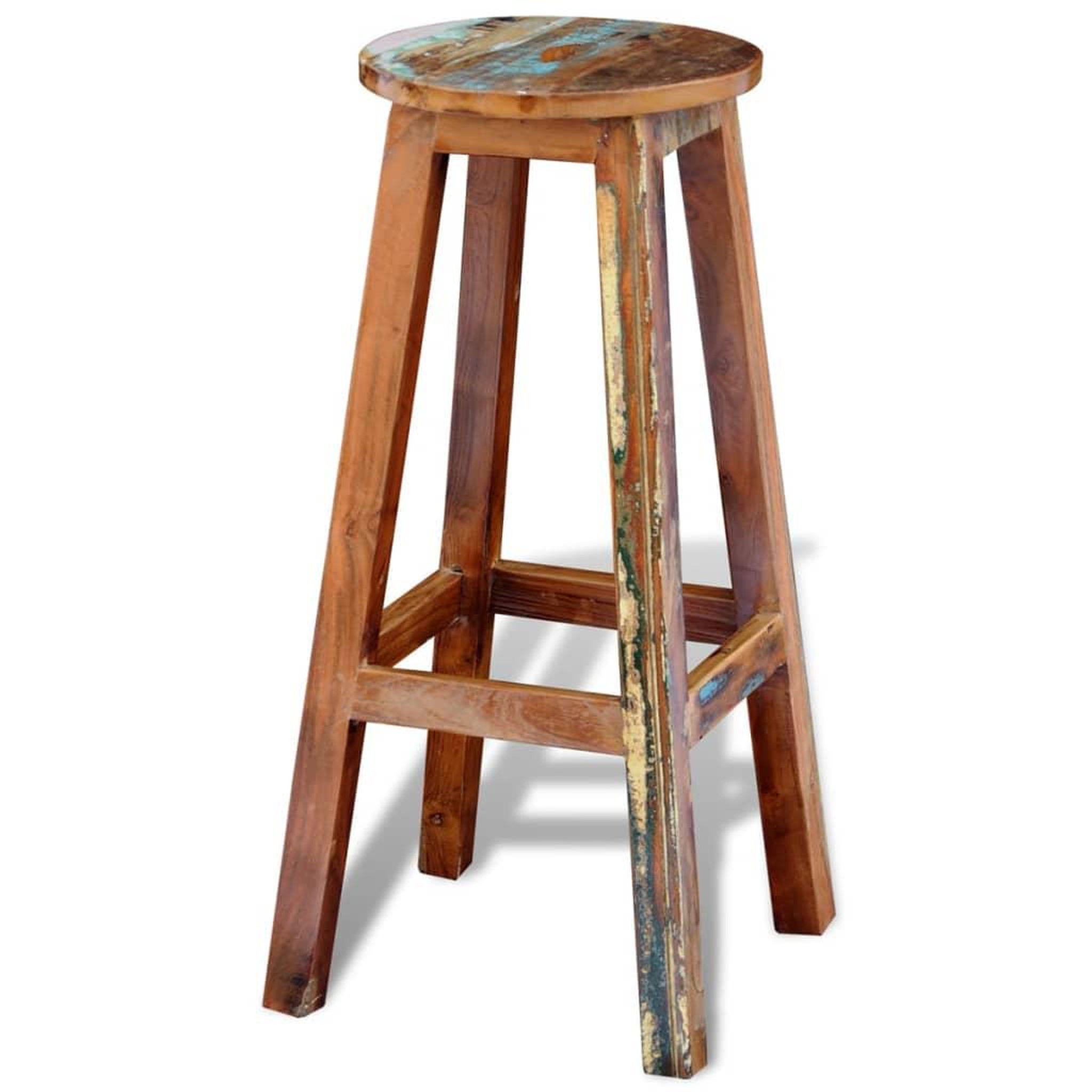 Voir la diapositive 2 : VIDAXL Tabouret de bar bois de recuperation massif