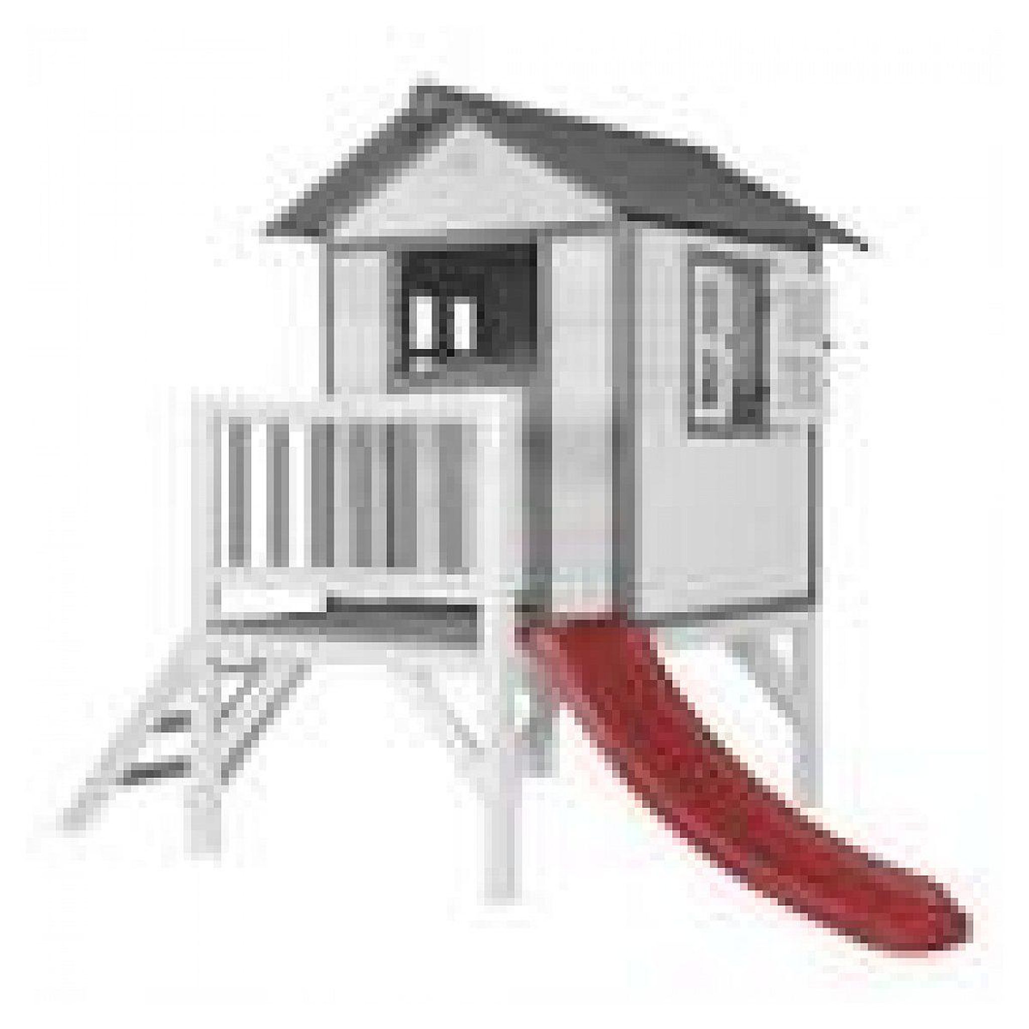 Axi House Maisonnette classic - toboggan rouge