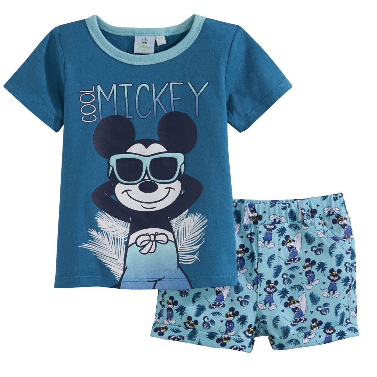 MICKEY Ensemble tee-shirt + short bébé garçon