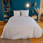 Voir la diapositive 6 : COTE DECO Housse de couette 260x240 + 2 taies DENIA 100% Coton 57 fils