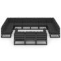 Voir la diapositive 3 : VIDAXL Salon de jardin 13 pcs avec coussins noir bois de pin massif