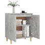 Voir la diapositive 4 : VIDAXL Buffet avec pieds en bois Gris beton bois d'ingenierie