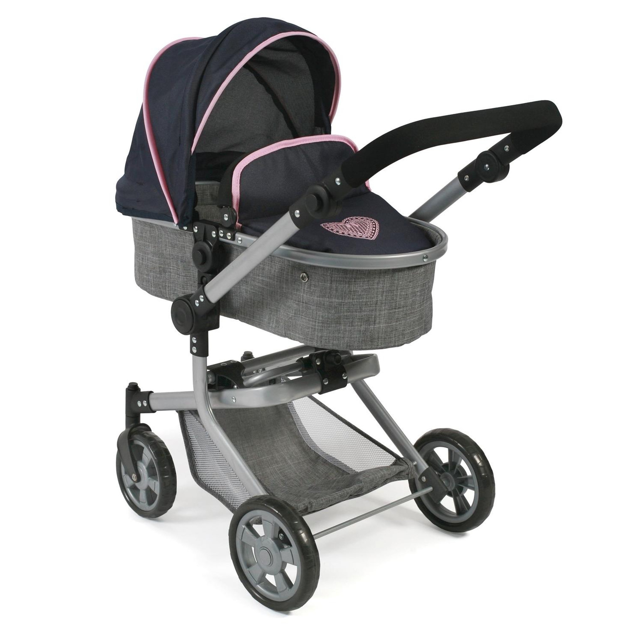 BAYER CHIC 2000 Poussette combinée Mika, gris - bleu foncé