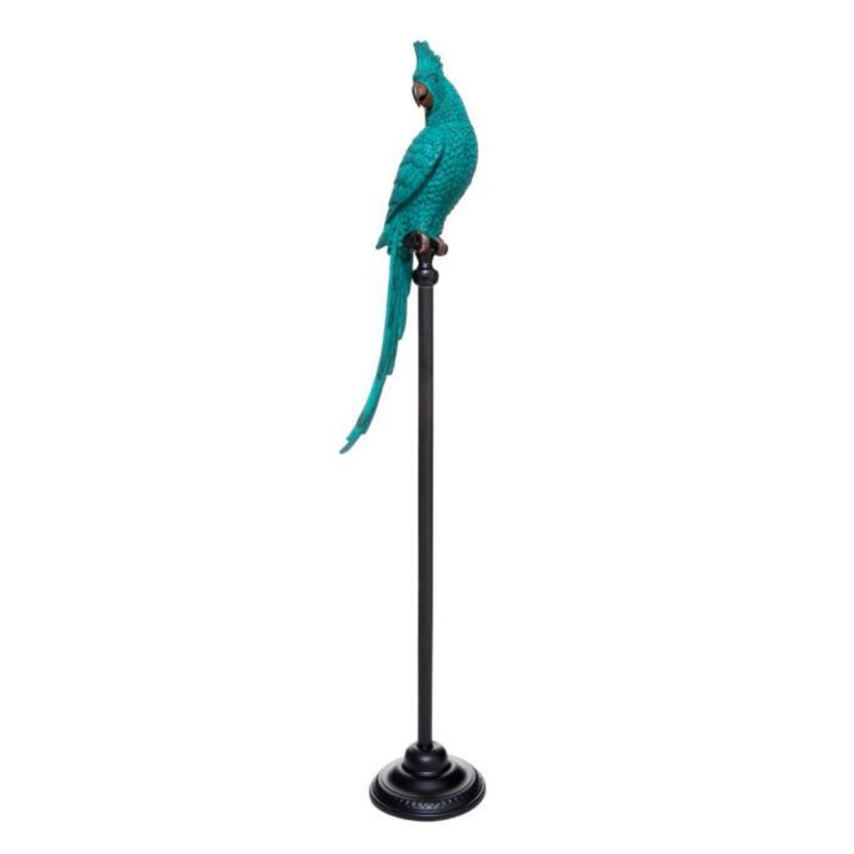 ATMOSPHERA Statue Déco  Oiseau Perroquet  117cm Bleu