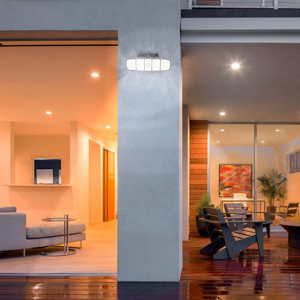 Lumisky Projecteur solaire avec détecteur ANDOVER Noir ABS 1000LM