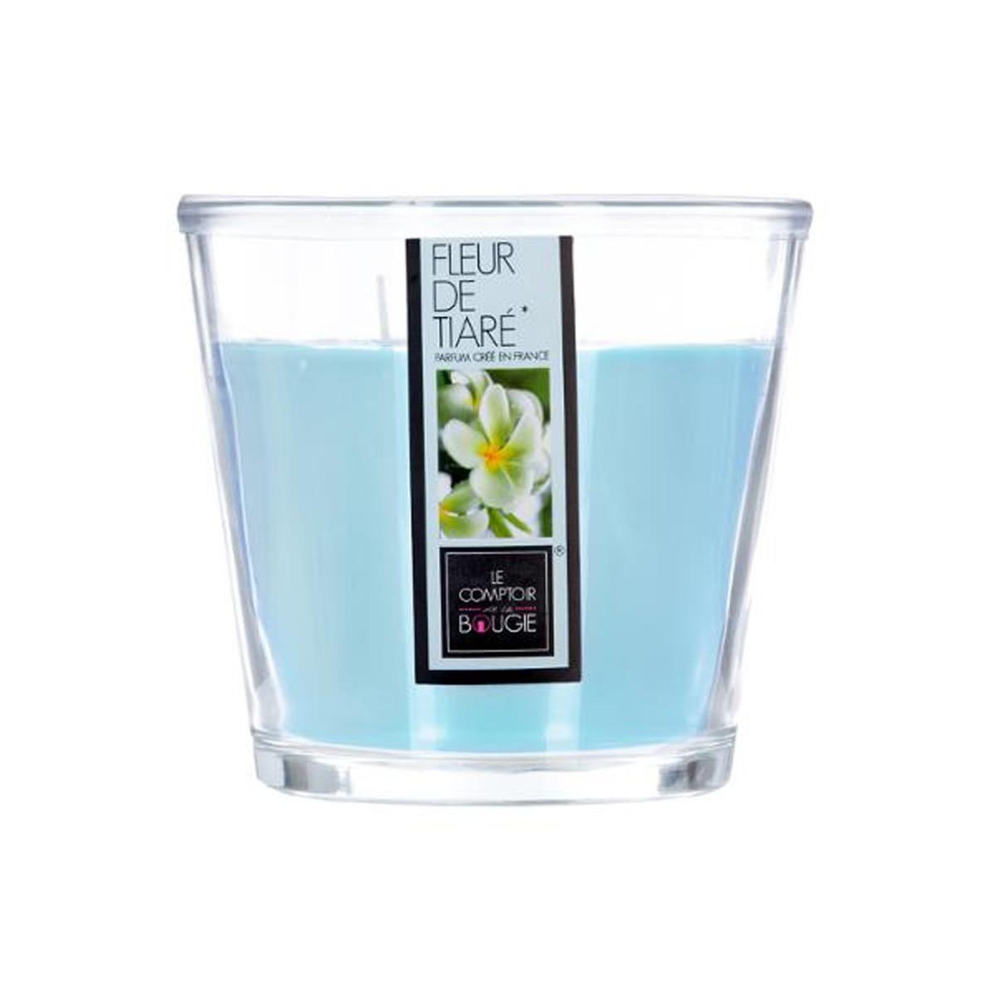 Voir la diapositive 2 : COMPTOIR DE LA BOUGIE Bougie parfumée  nina  500g fleur tiaré