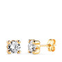 Voir la diapositive 1 : L'ATELIER D'AZUR Boucles d'Oreilles Or 18 Carats 750/000 Jaune Zirconium