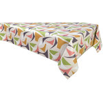 HABITABLE Nappe en toile cirée rectangulaire Figu - 140 x 250 cm - Vert