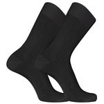 PIERRE CARDIN Paire de chaussettes de ville en Fil d'Ecosse modèle 0110. Coloris disponibles : Noir