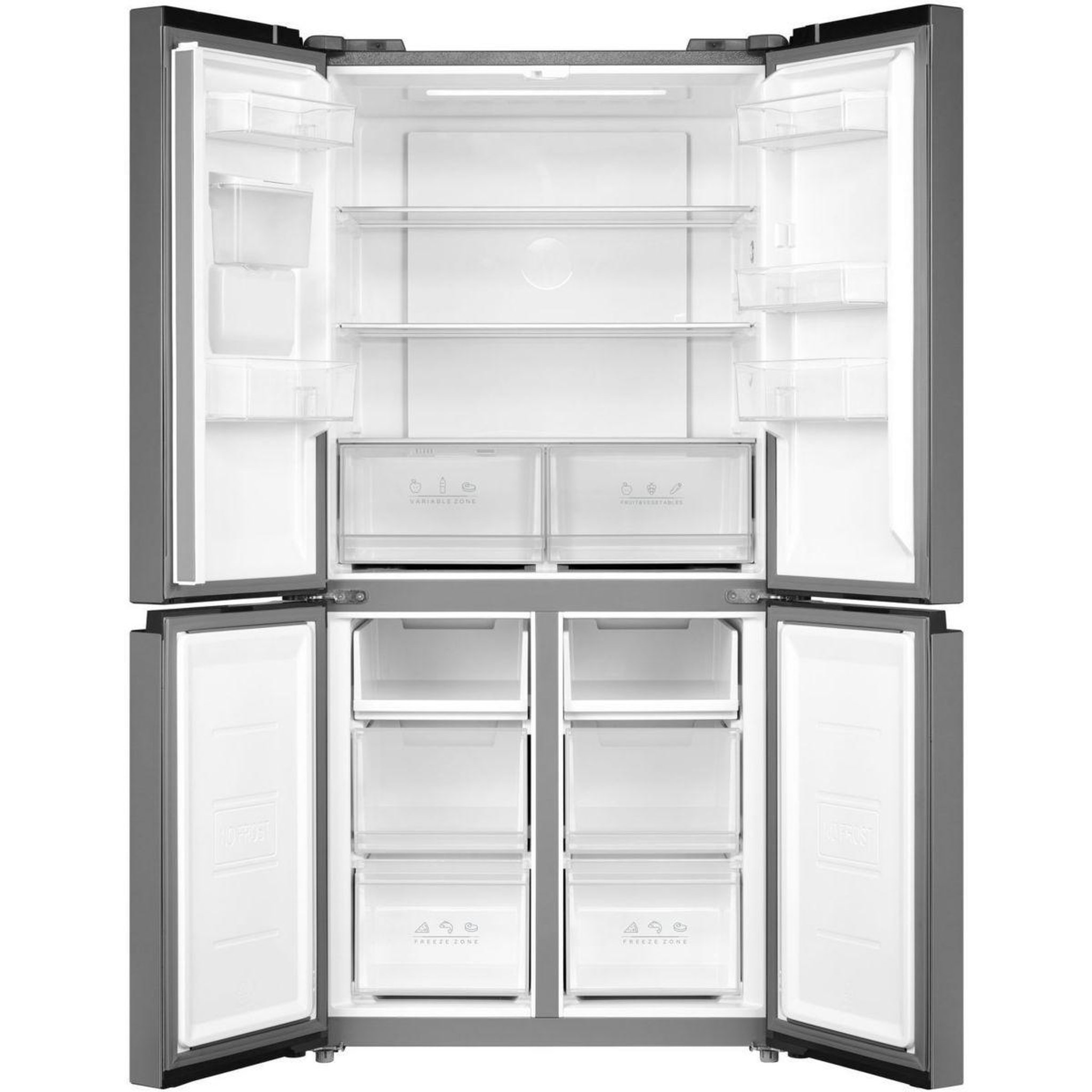 Voir la diapositive 2 : ESSENTIEL B Réfrigérateur multi portes ermve180-85miv1
