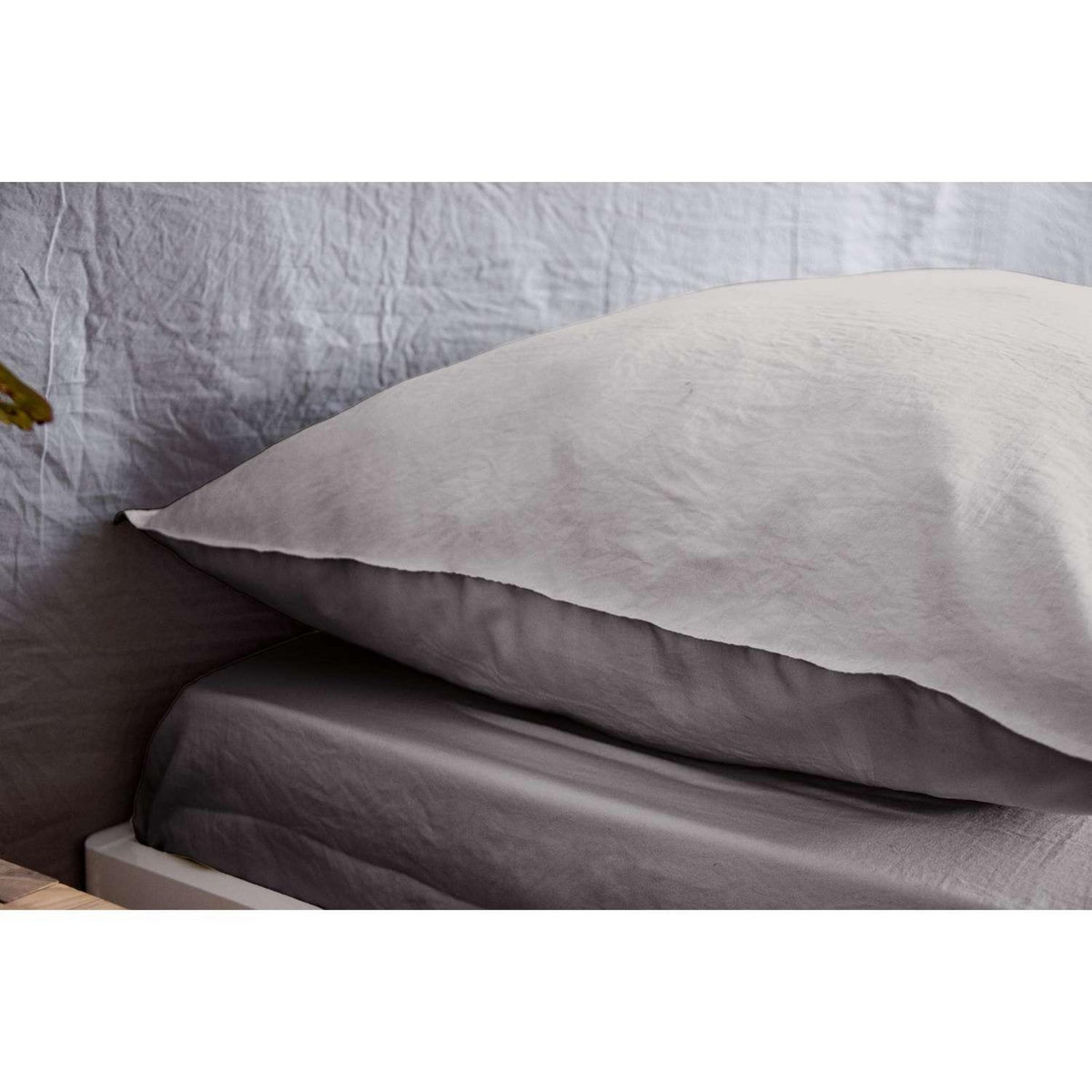 COTE DECO Parure de lit - 100% microfibre lavée