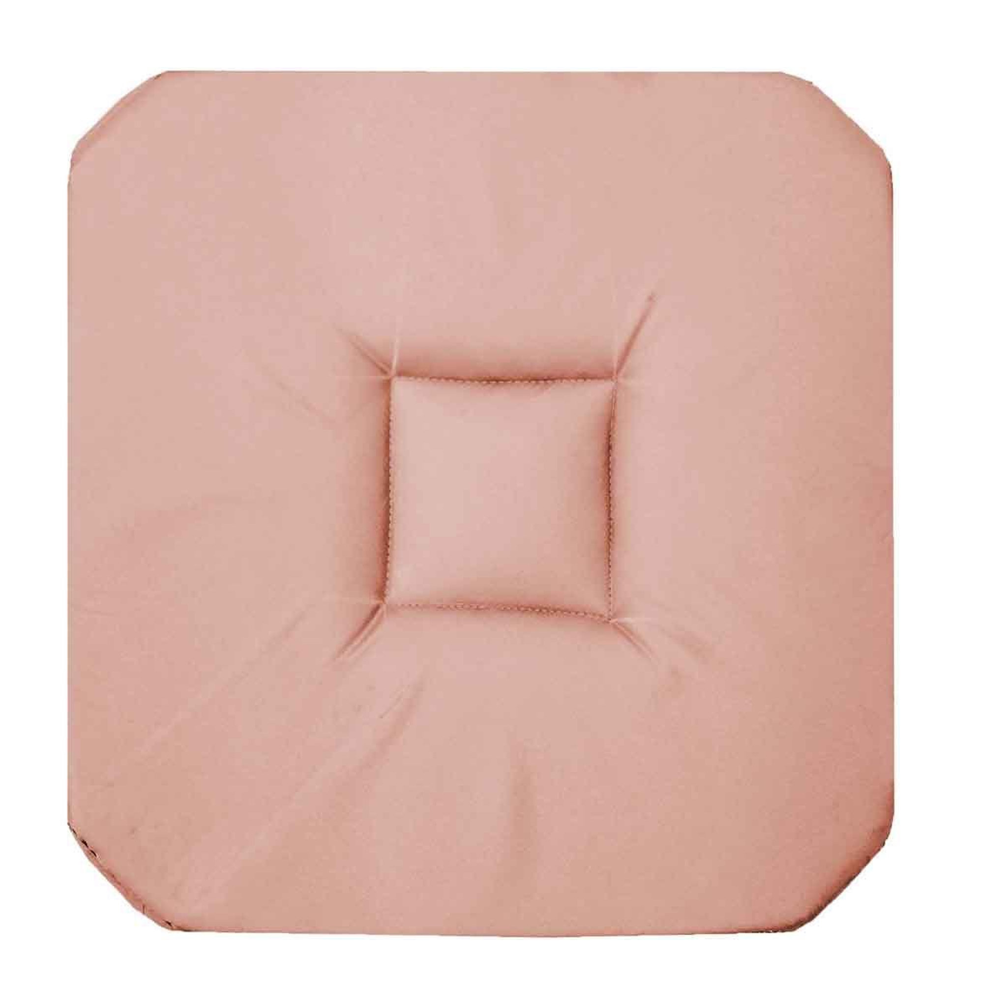 Douceur d'Intérieur Galette de Chaise  Panama  36x36cm Rose Poudré
