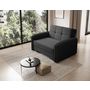 Voir la diapositive 6 : BEST MOBILIER Michelle - fauteuil convertible avec coffre en velours