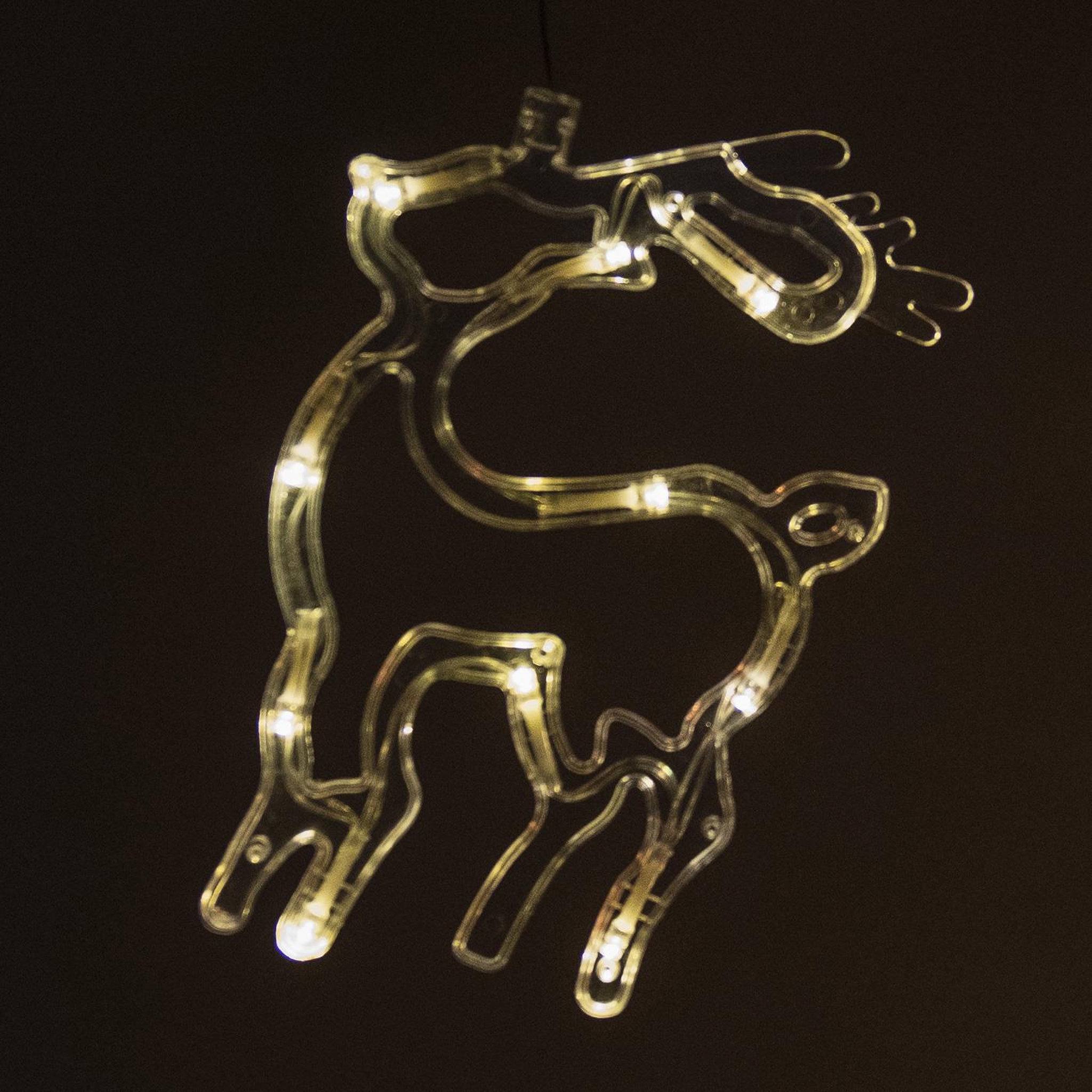WERKAPRO Renne lumineux à pile 10led  18 x 13 x 1cm