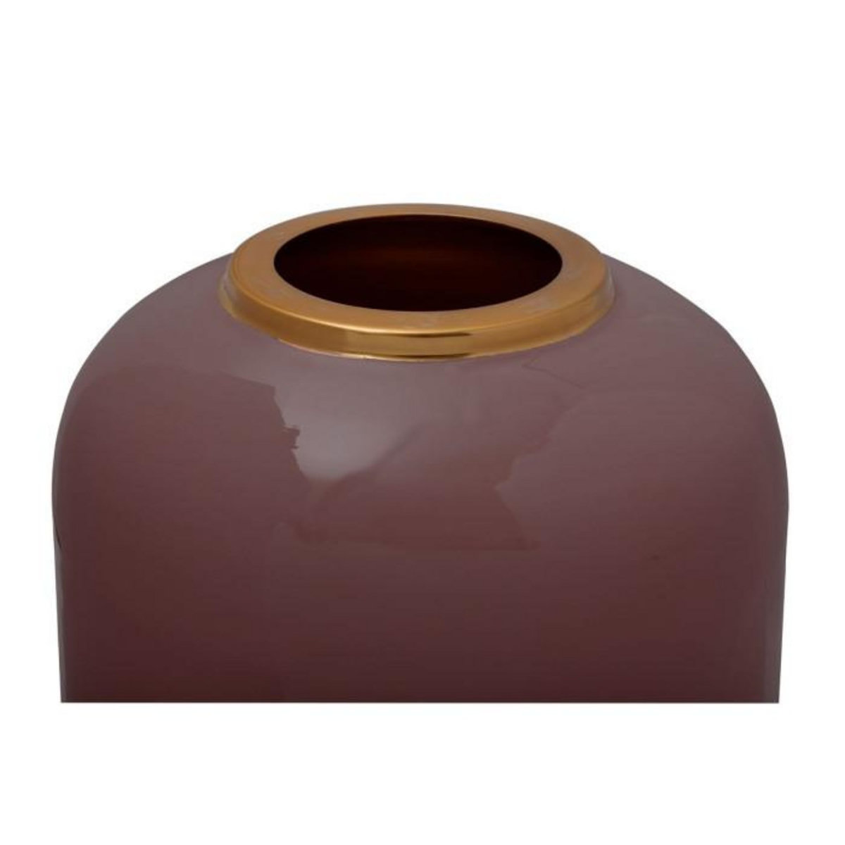 Paris Prix Vase Rond Design  Anita  45cm Vieux Rose & Or