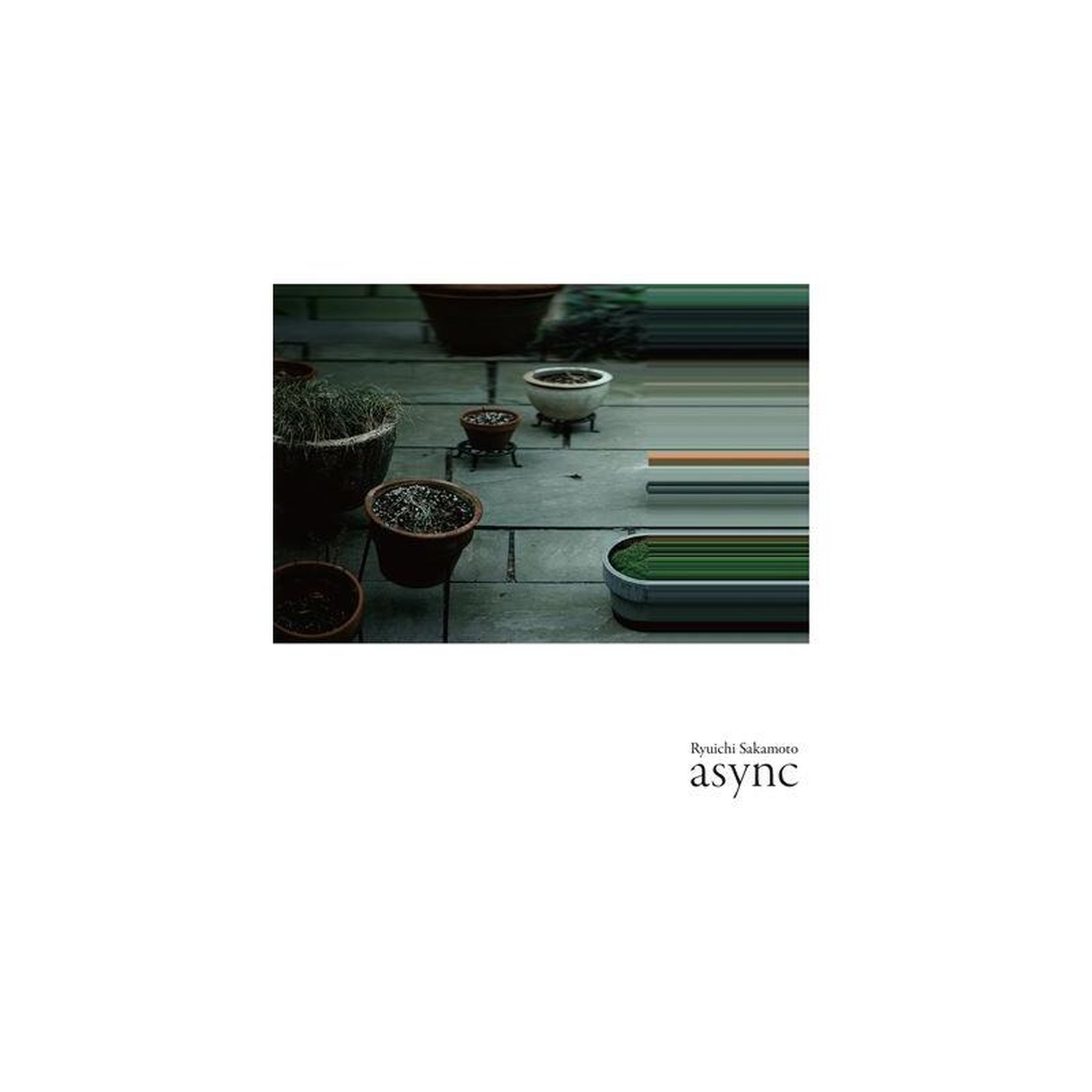 Couverture de livre photo async par bouchi sakamoto vert foncé/gris
