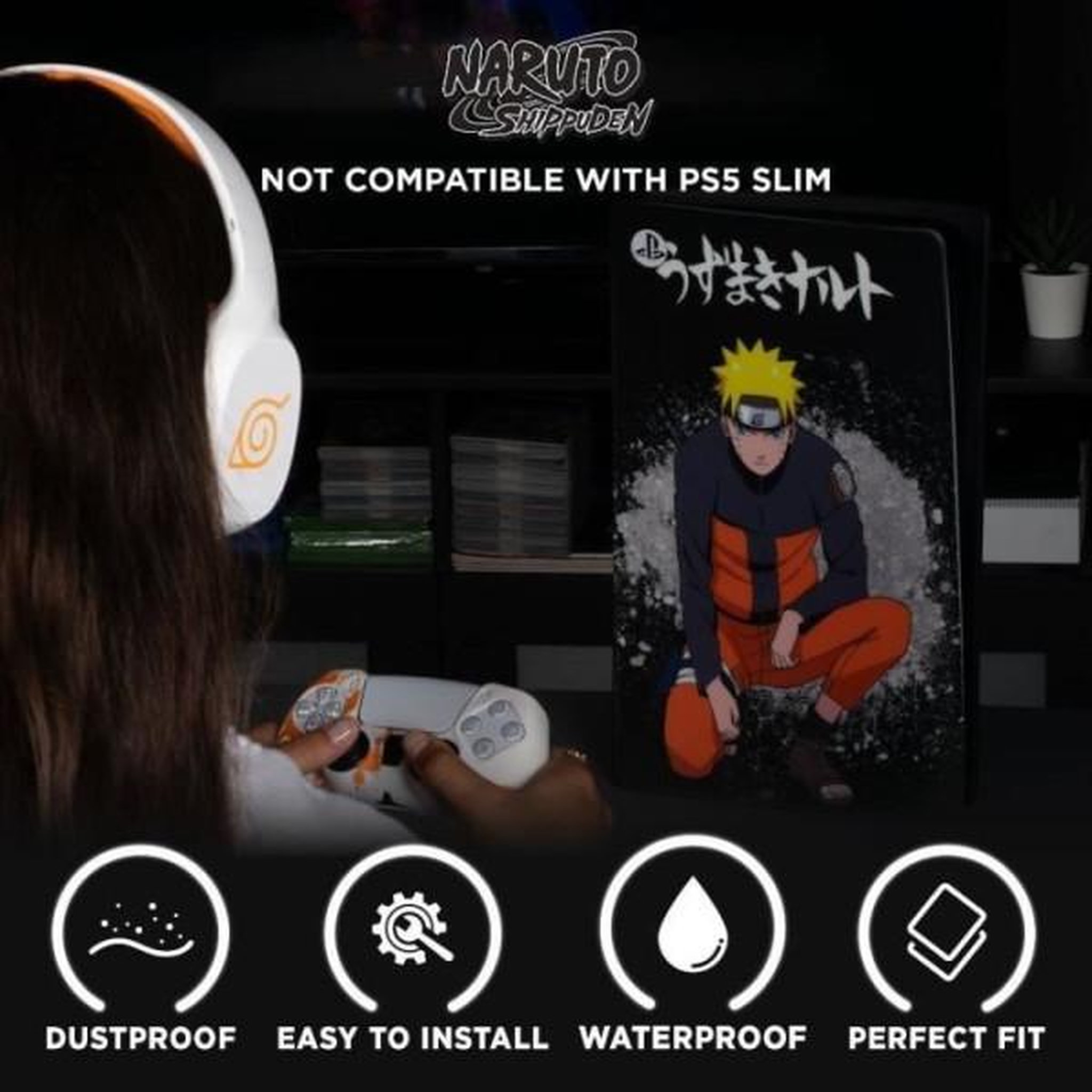 Voir la diapositive 4 : Konix Silicone Cover Pour Playstation 5 - Naruto-Accessoire-PS5