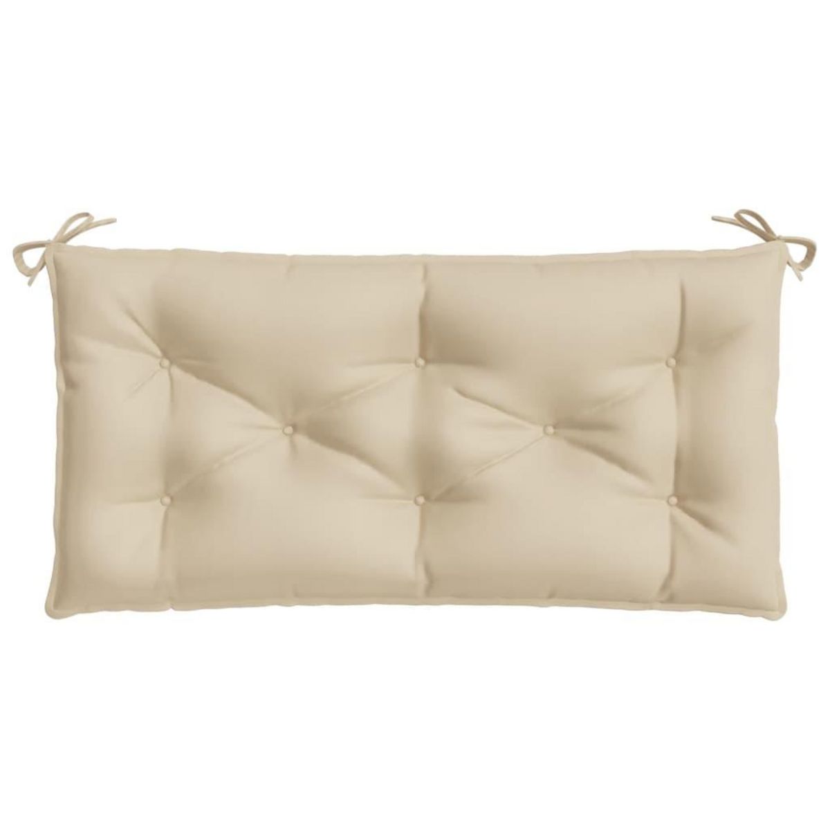 VIDAXL Coussin de banc de jardin beige 100x50x7 cm tissu oxford