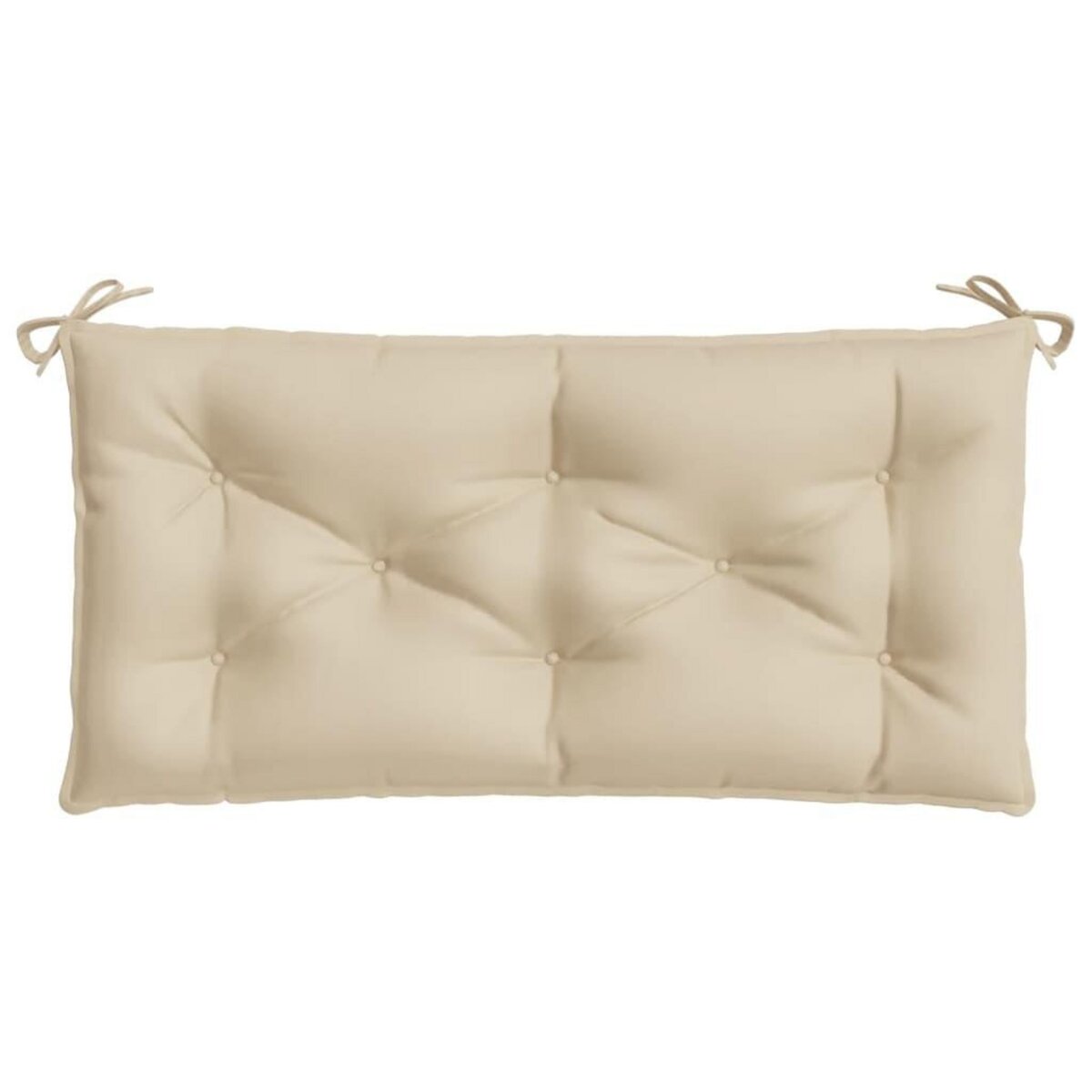 VIDAXL Coussin de banc de jardin beige 100x50x7 cm tissu oxford