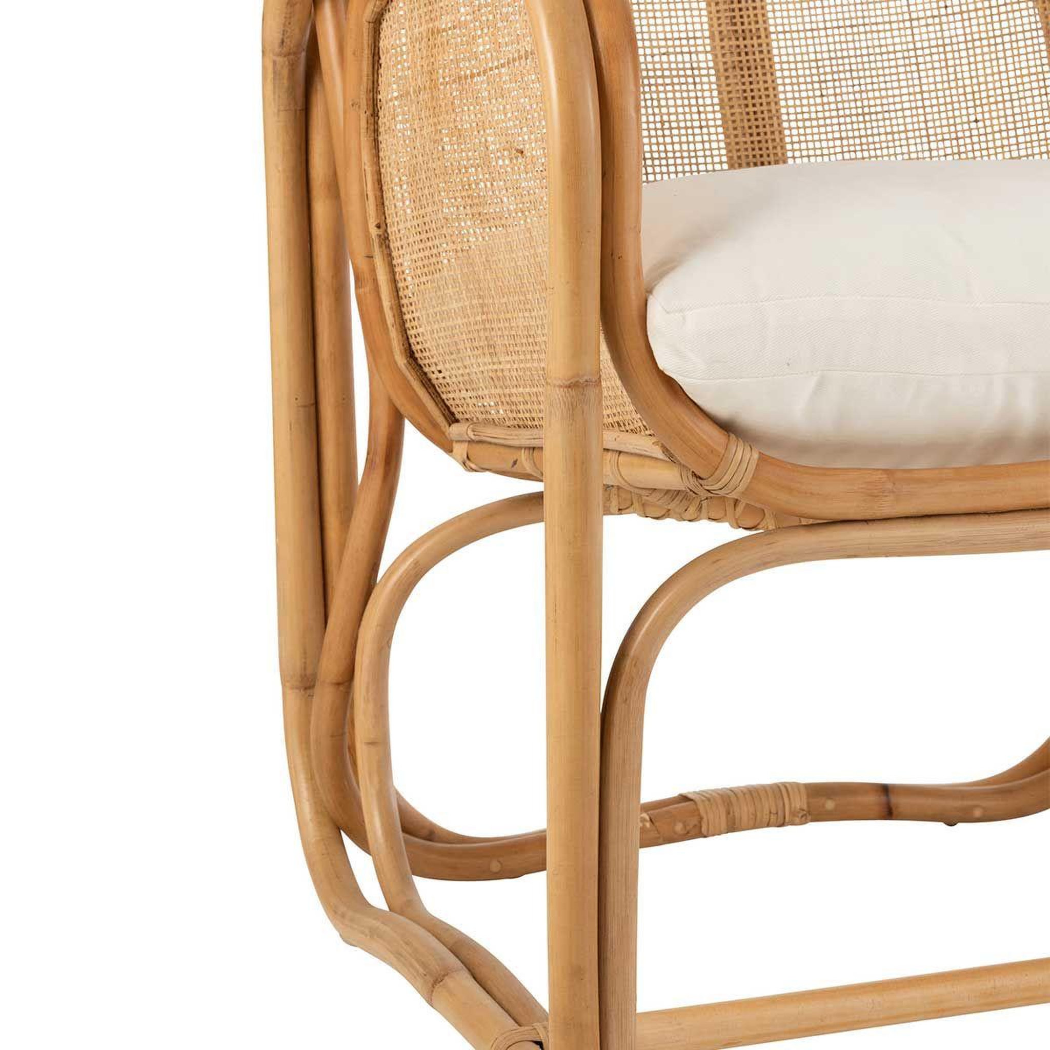 Voir la diapositive 6 : J-LINE Fauteuil Design en Rotin  Casablanca  65cm Naturel