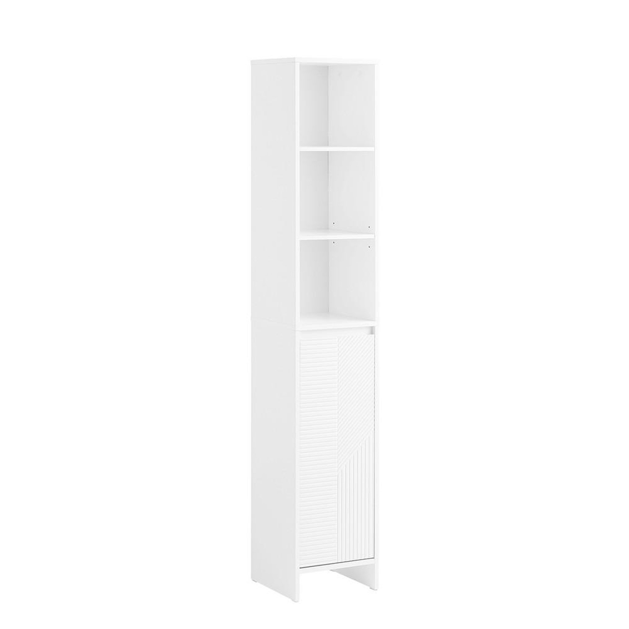 SOBUY SoBuy - Colonne De Salle De Bain à une porte - Blanc - 30x30x170cm - Minimaliste - BZR158-W