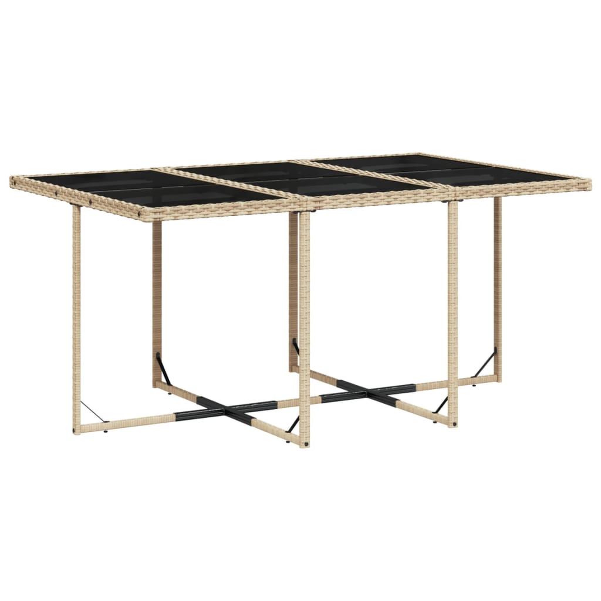 Voir la diapositive 3 : VIDAXL Ensemble a manger de jardin et coussins 11 pcs melange beige