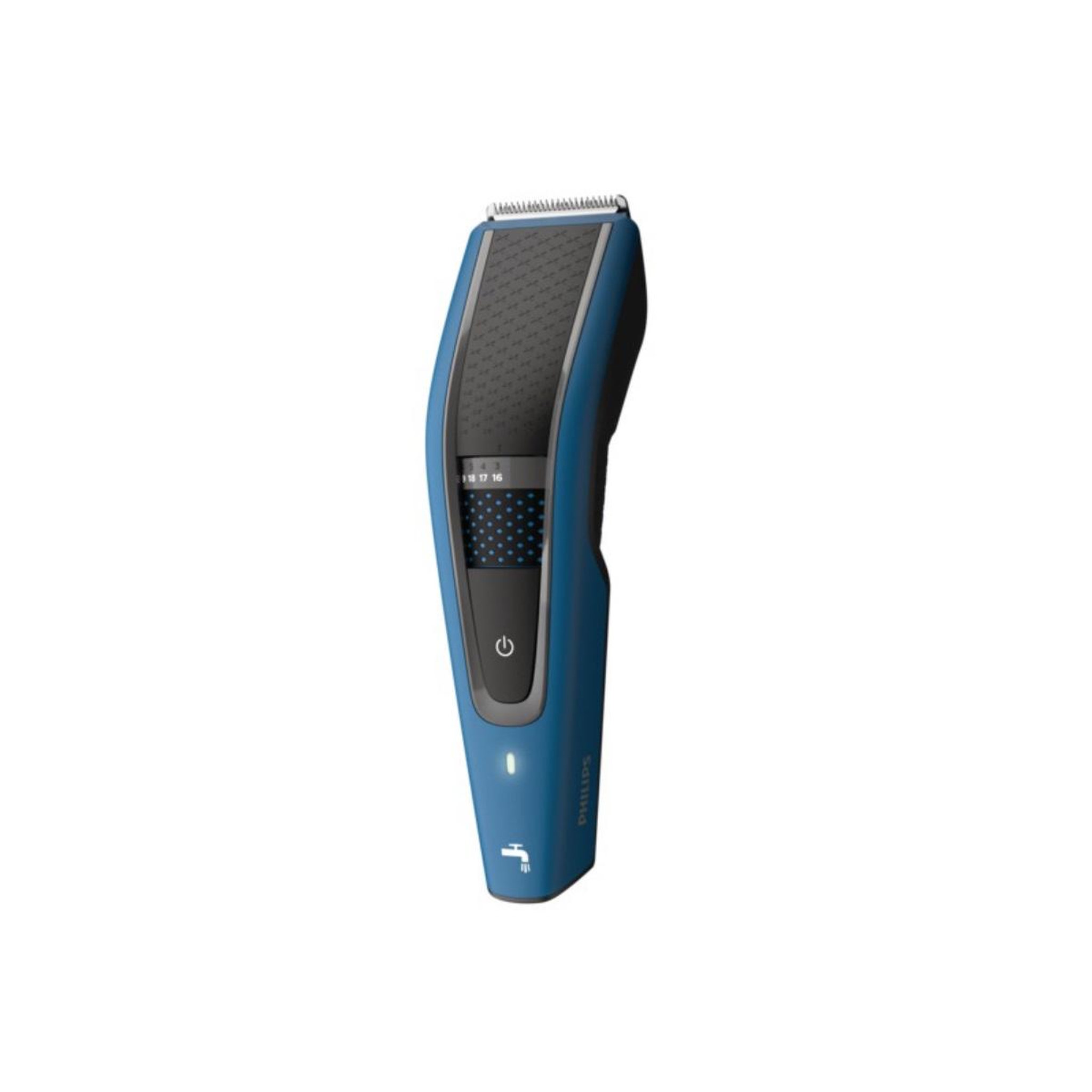 Voir la diapositive 2 : Philips Tondeuse à cheveux rechargeable bleu - HC5612/15