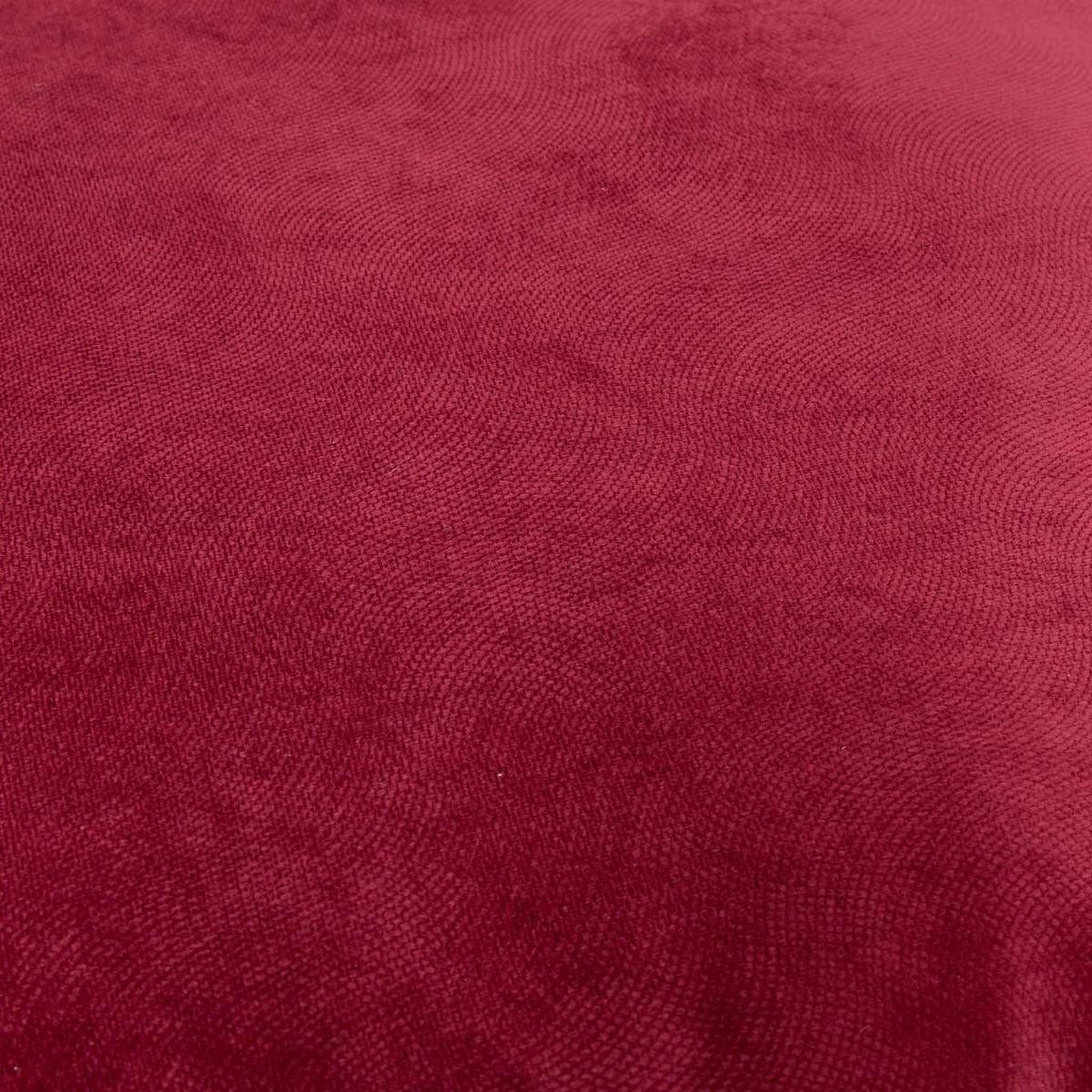 Voir la diapositive 4 : ATMOSPHERA Coussin déco uni  lilou  55x55cm rouge grenat