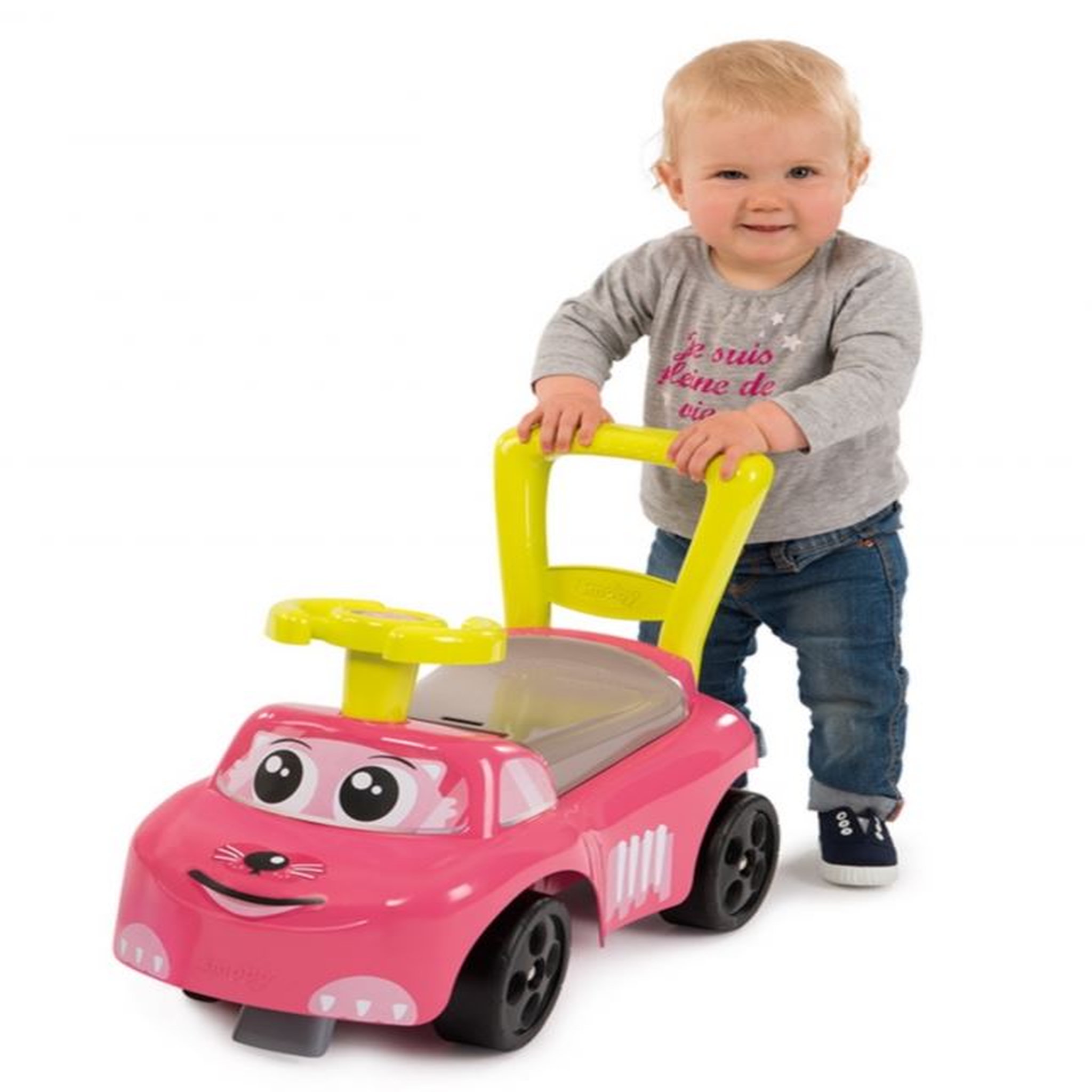 Voir la diapositive 3 : SMOBY Porteur auto - rose