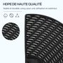Voir la diapositive 6 : OUTSUNNY Pied de parasol lot de 4 dalles pour parasol à lester dim. tot. 100L x 100l x 8H cm HDPE aspect rotin noir