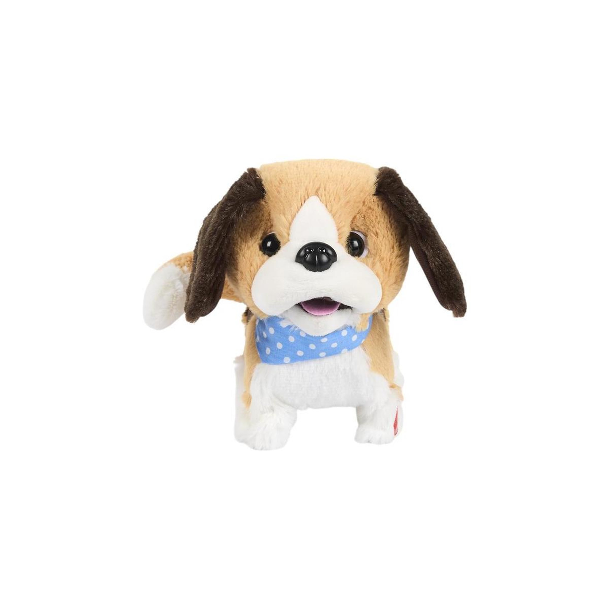 Tom & Zoé Peluche animée chien  galipette  20cm marron