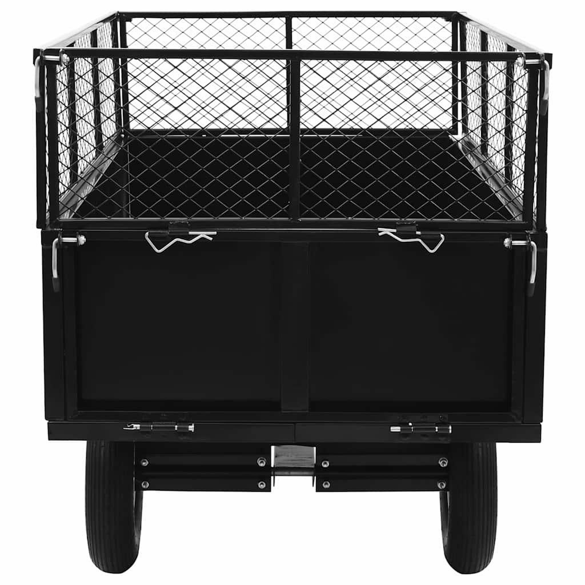 Voir la diapositive 5 : VIDAXL Remorque basculante pour tondeuse de pelouse Charge de 300 kg