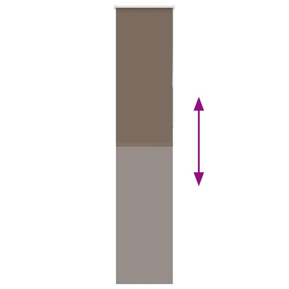 VIDAXL Store enrouleur occultant cafe 45x210cm largeur du tissu 40,7cm